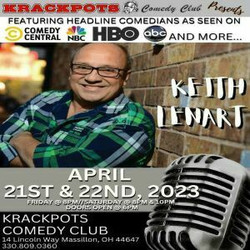Comedian Keith Lenart at Krackpots Comedy Club, Massillon