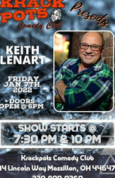 Comedian Keith Lenart at Krackpots Comedy Club