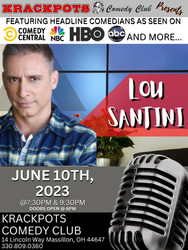 Comedian Lou Santini at Krackpots Comedy Club, Massillon