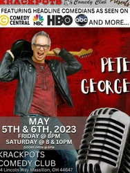 Comedian Pete George at Krackpots Comedy Club, Massillon
