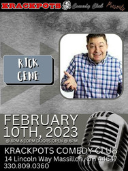 Comedian Rick Gene at Krackpots Comedy Club, Massillon