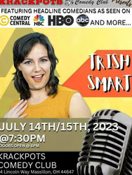 Comedian Trish Smart at Krackpots Comedy Club