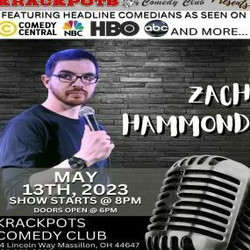 Comedian Zack Hammond at Krackpots Comedy Club, Massillon