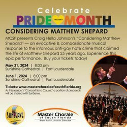 Considering Matthew Shepard, Concert for a Cause | Pride Month