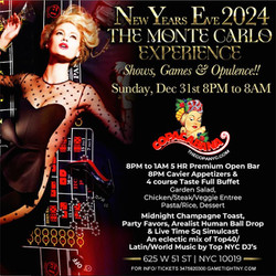 Copacabana Nyc New Year's Eve Monte Carlo party Experience 2024