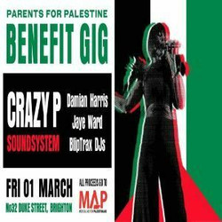Crazy P Soundsystem - Brighton + very special guests Damian Harris and Jaye Ward | 1st March 2024