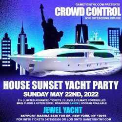 Crowd Control House Sunday Sunset Jewel Yacht Party Cruise Skyport Marina