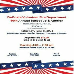 Dacosta Volunteer Fire Department Annual Bbq and Auction