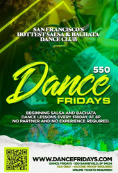 Dance Fridays Holiday Party - You are invited to Live Salsa w/ Orquesta Nrimba, Bachata Room, Lesson