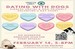Dating with Dogs: Singles Social and Valentine's Day Fundraising Event for Ruff Start Rescue