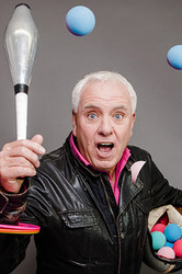 Dave Spikey In Juggling on a Motorbike at Blackpool Grand Theatre 2018