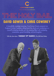 David Gower and Chris Cowdrey talk Cricket at Half Moon Putney London