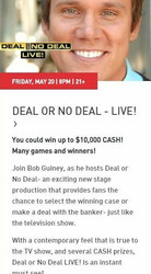 Deal or No Deal Live! with the Bachelor, Bob Guiney