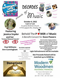 Decades of Music, Fundraiser for Dave Powers