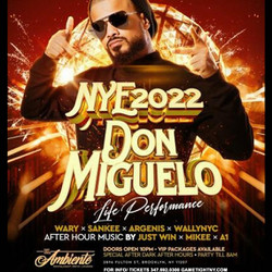 Don Miguelo live at El Ambiente Ny New Years Eve 2022