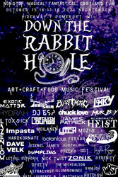 Down The Rabbit Hole Art + Craft + Food + Music Festival 2021 Oct 15th-18th MSP/St Paul Somerset, Wi