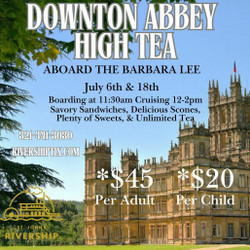 Downton Abbey Themed High Tea Aboard the Barbara Lee