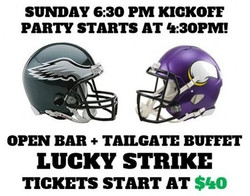 Eagles vs Vikings Playoff Viewing Party - Lucky Strike