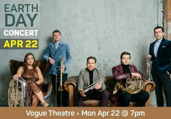 Earth Day Concert by Chicago's renowned Axiom Brass Quintet at the Vogue