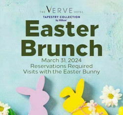 Easter Brunch at The Verve Hotel, Tapestry Collection by Hilton, March 31, 2024, Natick, Ma