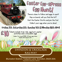 Easter Egg-spress at the Swindon and Cricklade Railway