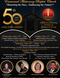 Embc 50th Church Anniversary Celebration