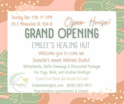 Emilee's Healing Hut Grand Opening Open House
