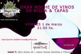 Great Rioja Wines & Tapas Evening (Friday, March 1st)