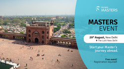 Excel abroad with a Master's degree at Access Masters In-person event New Delhi