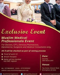 Exclusive Event!!! - Muslim Medical Professionals Marriage Event