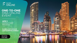 Exclusive One-to-One Mba Online Event in the Middle East