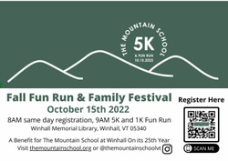 Family Fun Run & Festival to Benefit The Mountain School at Winhall