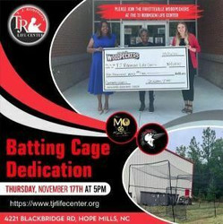 Fayetteville Woodpeckers Batting Cage Dedication at The Tj Robinson Life Center