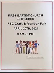 First Baptist Church Craft and Vendor Fair
