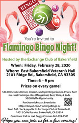 Flamingo Bingo Night