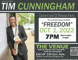 Former Atlantic Records RandB Saxophonist Tim Cunningham Live at The Venue October 1, 2022
