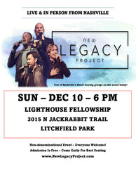 Free Concert in Litchfield Park with Nashville-based Men's Vocal Band, New Legacy Project