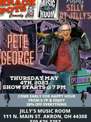 Free Sillys at Jilly's with Comedian Pete George