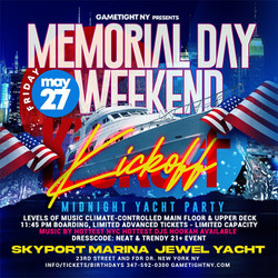 Friday Yacht Party Mdw Kickoff Midnight Nyc Cruise at Skyport Marina Jewel Yacht