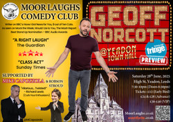 Geoff Norcott (Edinburgh Preview) + Mike Capozzola - Saturday 28th June - Yeadon Town Hall, Leeds