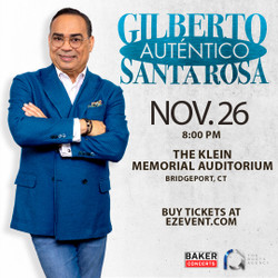 Gilberto Santa Rosa on Nov 26 at The Klein in Bridgeport, Ct - See the Legendary Gentleman of Salsa