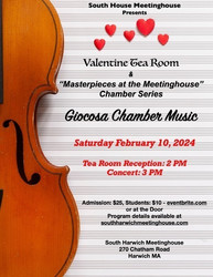 Giocosa Chamber Music: Quartet with a Twist and Valentine Tea Reception ~ South Harwich Meetinghouse