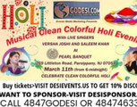 Godesi.com presents Musical clean colorful Holi celebration with live music
