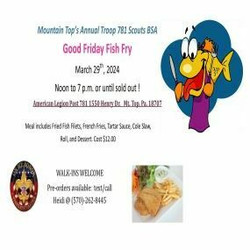 Good Friday Fish Fry by Scouts Bsa Troop 781
