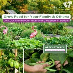 Grow Food for Your Family and Others at the Sisters of St. Joseph Community Gardens