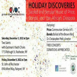 Gvoc Concert - Holiday Discoveries - December 9, 2022