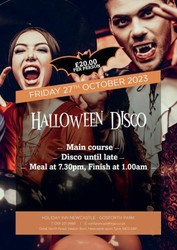 Halloween Disco - Holiday Inn Newcastle Gosforth Park - Friday 27th October 2023