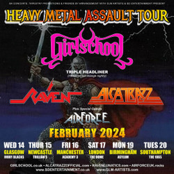 Heavy Metal Assault Tour - Girlschool // Alcatrazz // Raven at The Asylum Venue - Birmingham