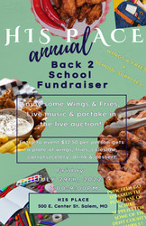 His Place Back 2 School Supplies Fundraiser