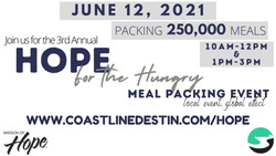 Hope for the Hungry Meal Packing event